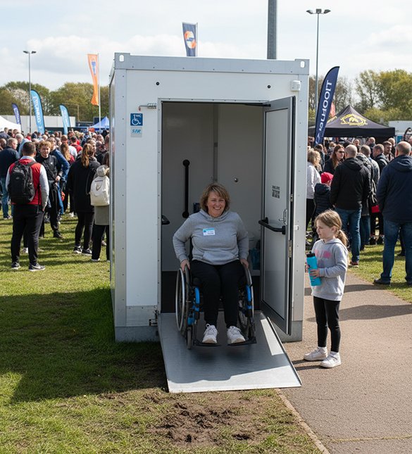 Wheelchair-accessible toilet hire Oxford