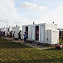 toilet and shower combo trailer hire oxford